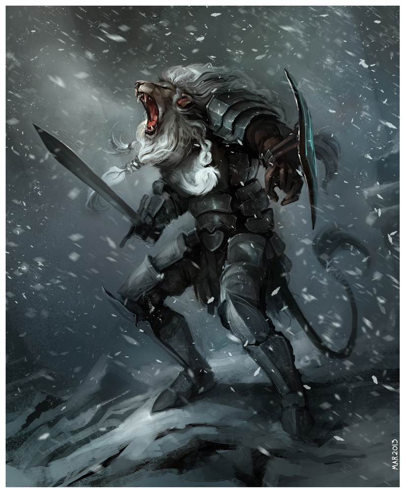 Lion Knight by JohnoftheNorth