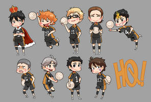 Haikyuu!! Karasuno Chibs