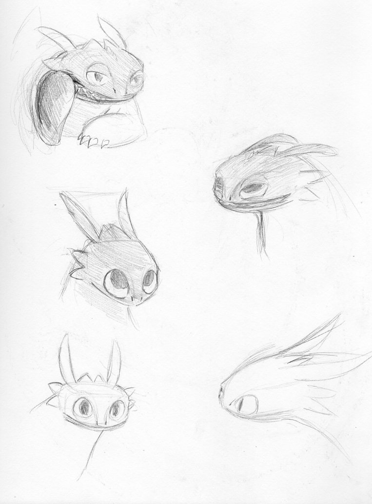 Toothless faces by gingaparachi on DeviantArt