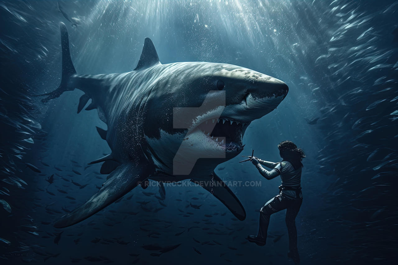 Shark Deviantart Great White Shark by rickyrockk on DeviantArt