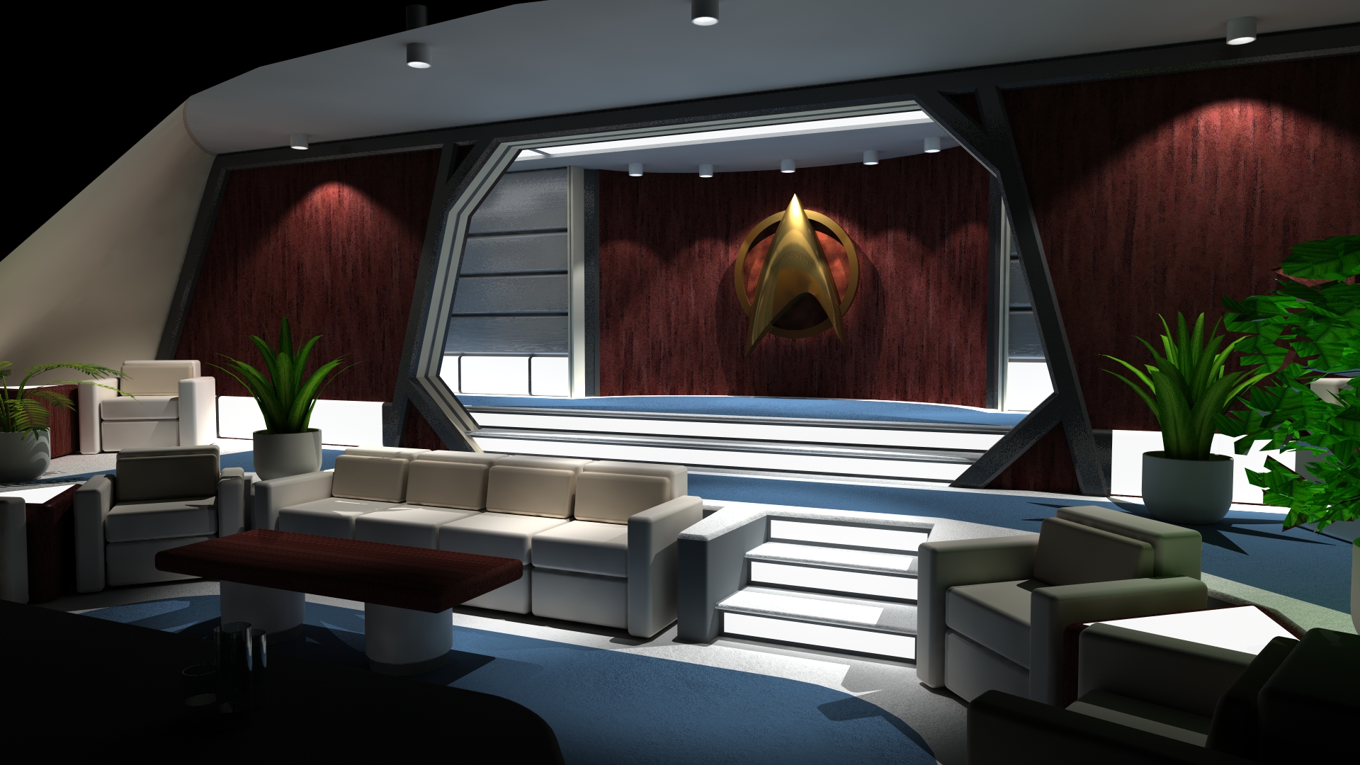 Starfleet Starship Lounge 1 By Moroom On Deviantart