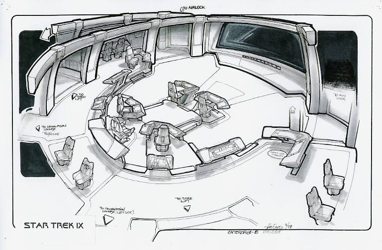 USS Enterprise-E Bridge Concept Art