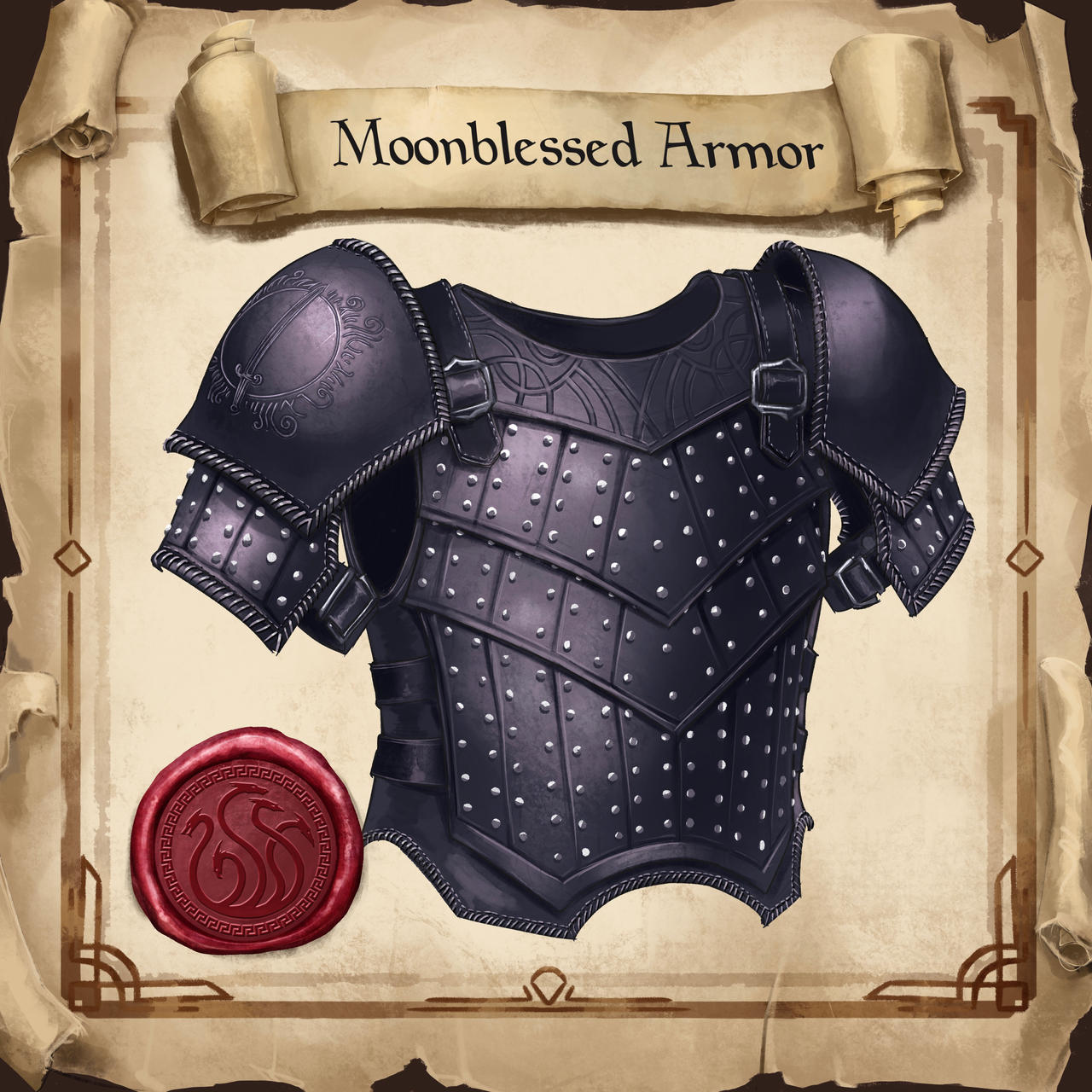 Moonblessed Armor by HIIDRAstudio on DeviantArt