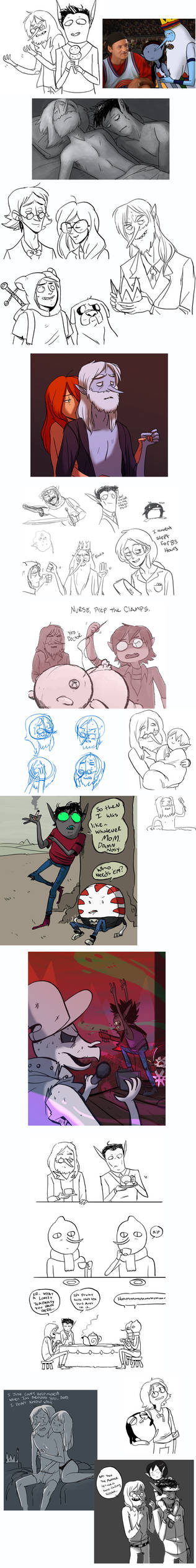 march/april adventure time sketchdump 2013