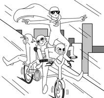 Draw The Squad Meme (Base) : Bicycle