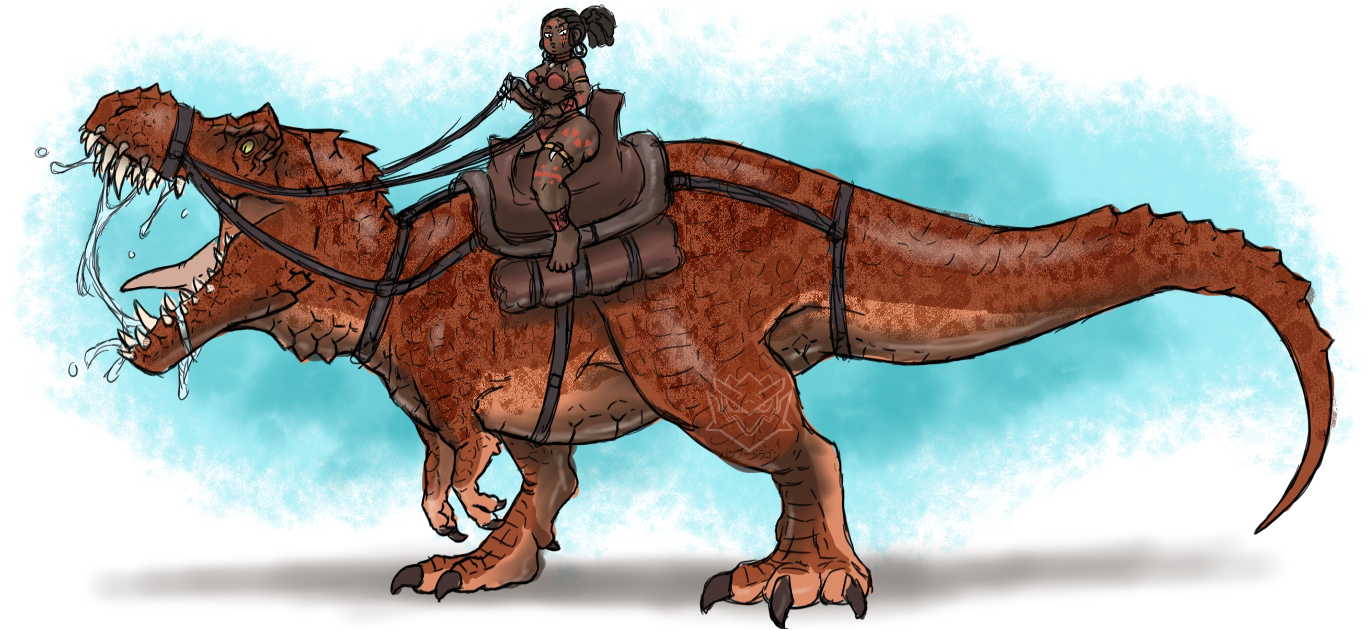 Rex Elf Rider Riding Rex Reckless by BangBooDoragon on DeviantArt