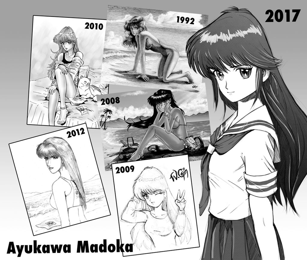 My Ayukawa Madoka over the years...