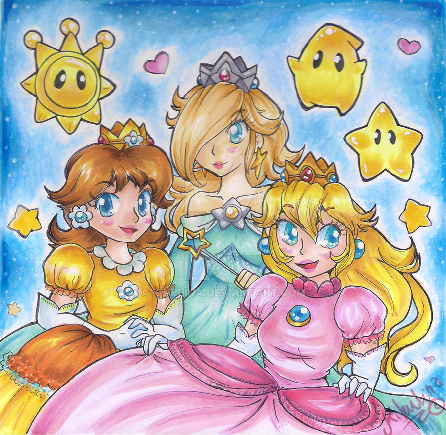 Nintendo Princesses by Kikulina on DeviantArt