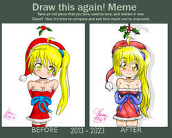Neru merry christmas before-after 4