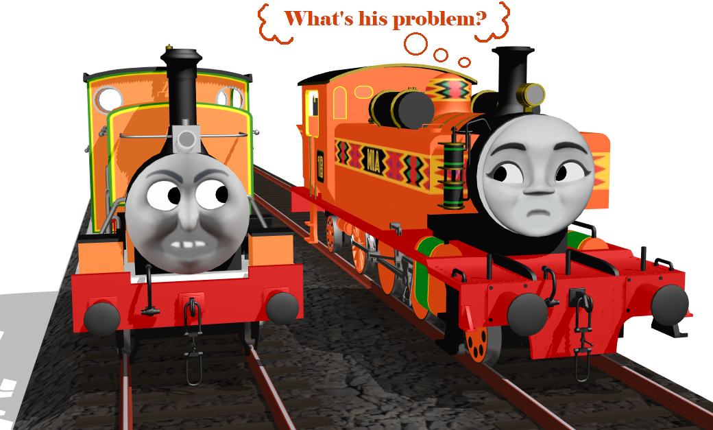 MMD Orange Tank Engines by NickBurbank579 on DeviantArt