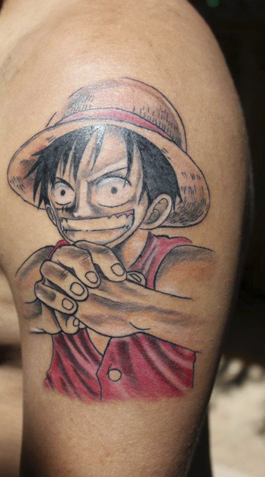One Piece Luffy Tattoo By Tma1992 On Deviantart One Piece Luffy Tattoo By Tma1992 On Deviantart