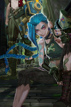 Arcane Jinx and Vi