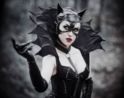 Gothic Catwomen - [COSPLAY] (2)