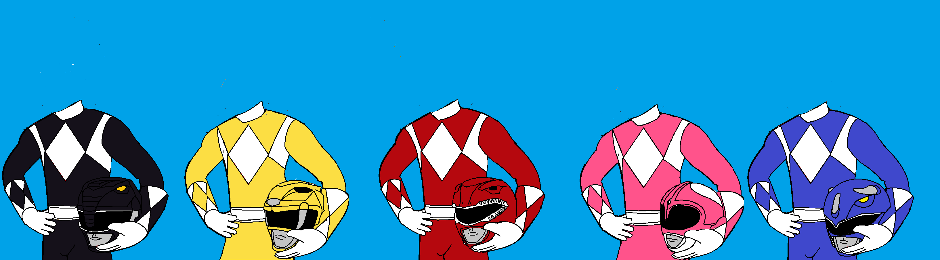 Power Rangers Floating Base Base Mighty Morphin Power rangers by cam-and-sister-paint on DeviantArt