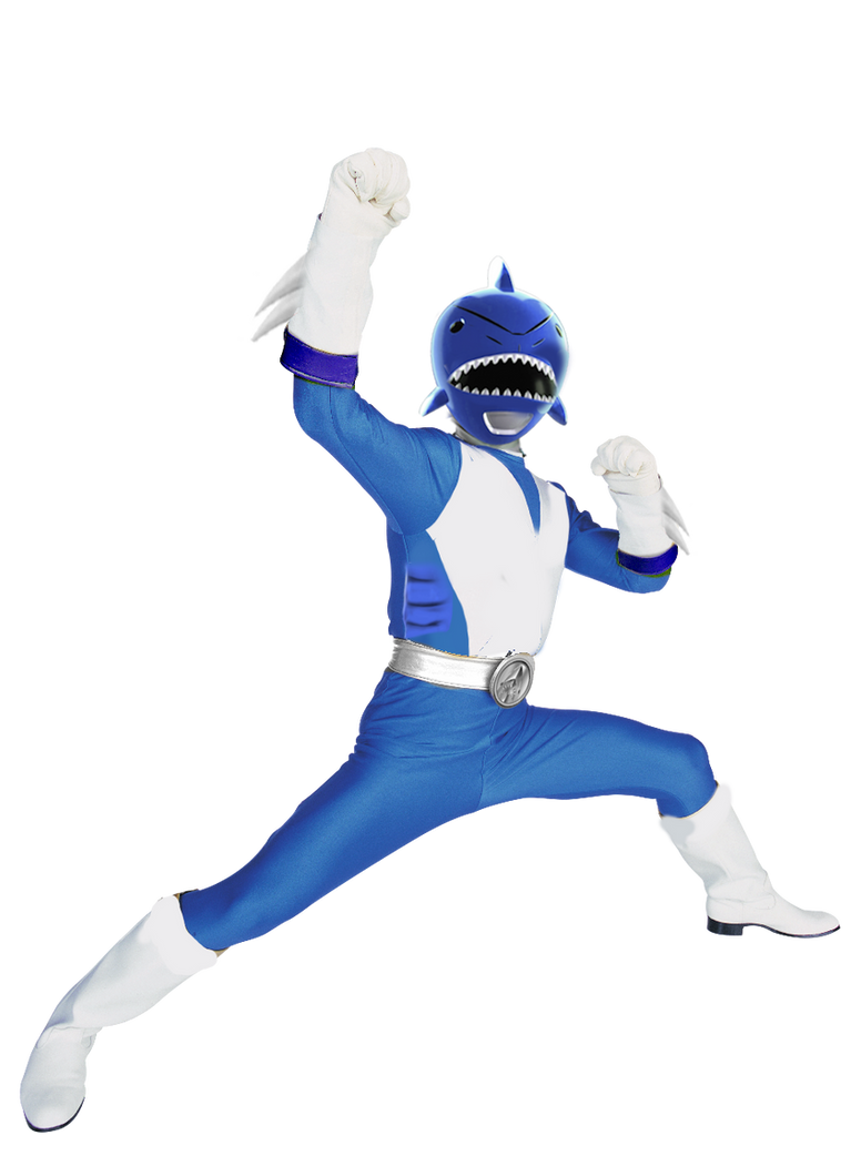 Vul Shark Ranger Shark Squadron Blue Ranger by cam-and-sister-paint on DeviantArt