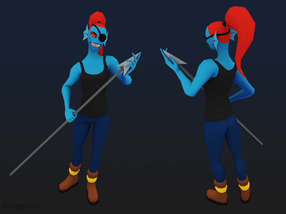 Undertale(drawing characters)-Undyne by ShininStars on DeviantArt