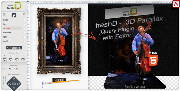 freshD - 3D Parallax jQuery Plugin