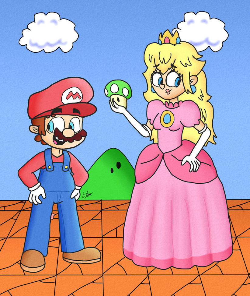 Mario and Princess Peach by ponysalvadoreno on DeviantArt