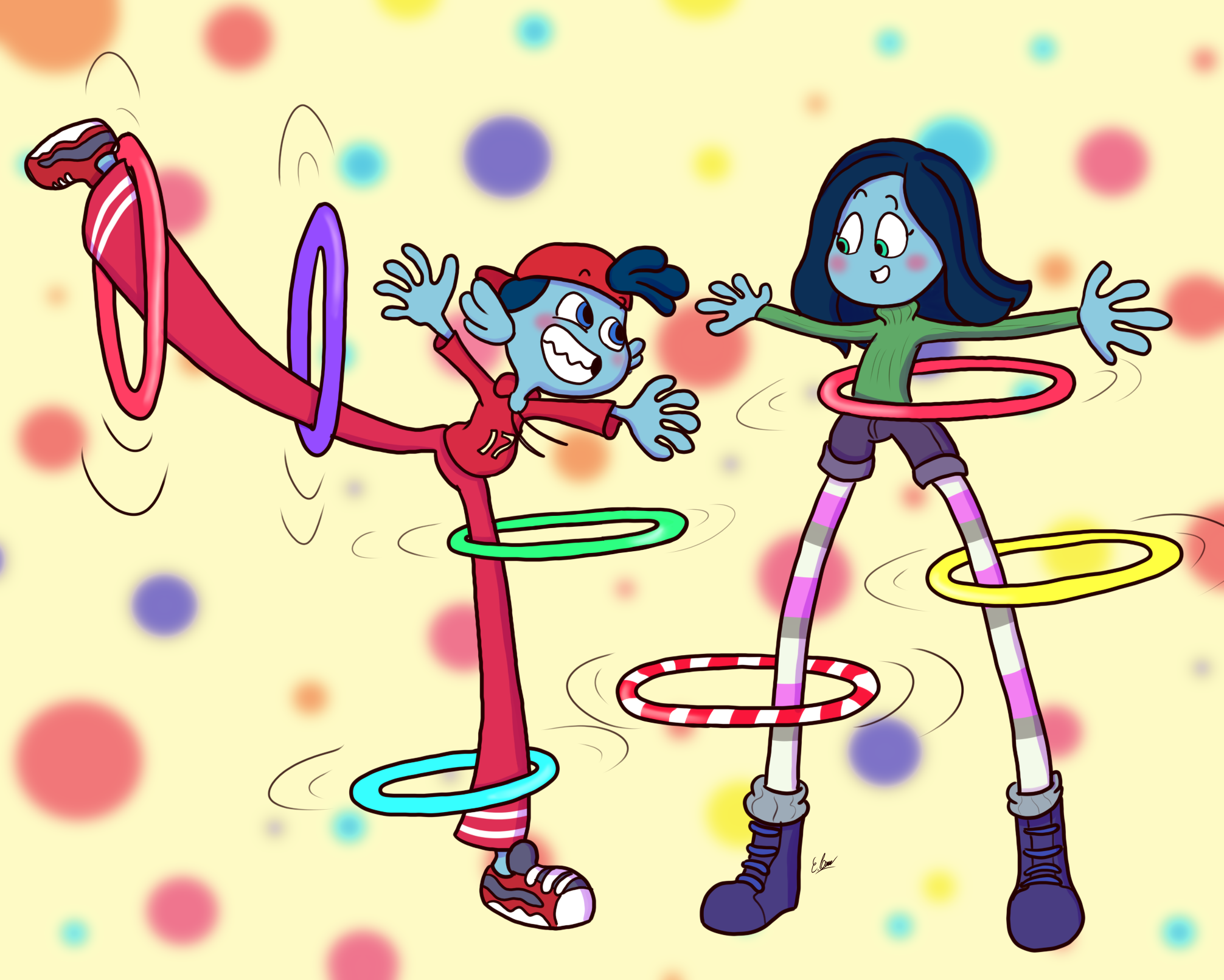 Ruby and Sam: Hula Hoops by ponysalvadoreno on DeviantArt