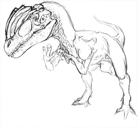 Dilophosaurus WIP