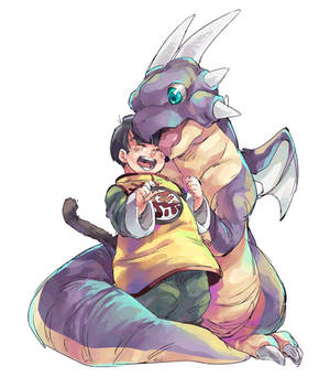 Haiya Dragon and Gohan