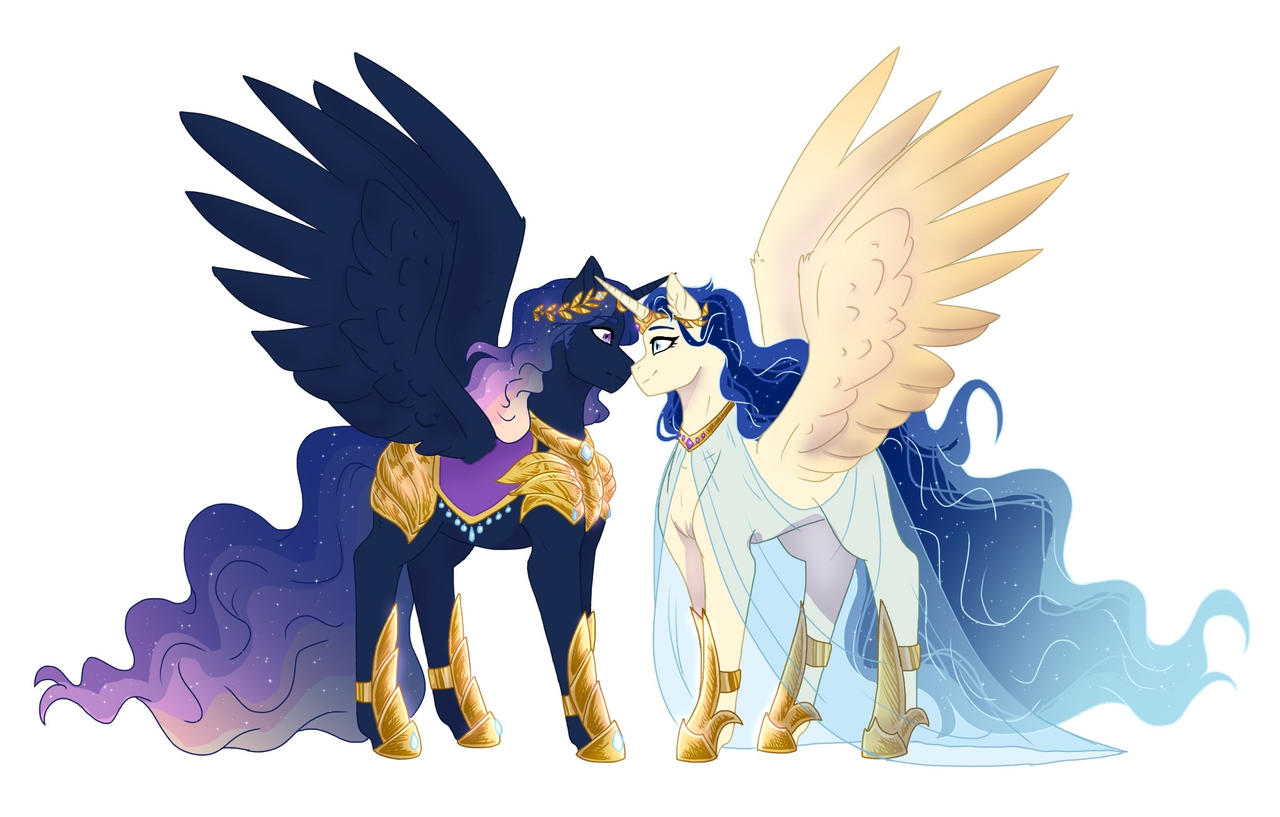 Celestia and Luna's Parents by VennyRedMoon on DeviantArt
