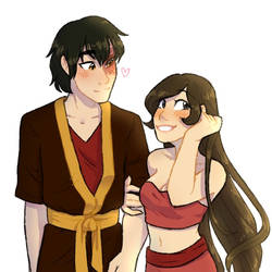 Zuko and Ty Lee With Her Hair Down