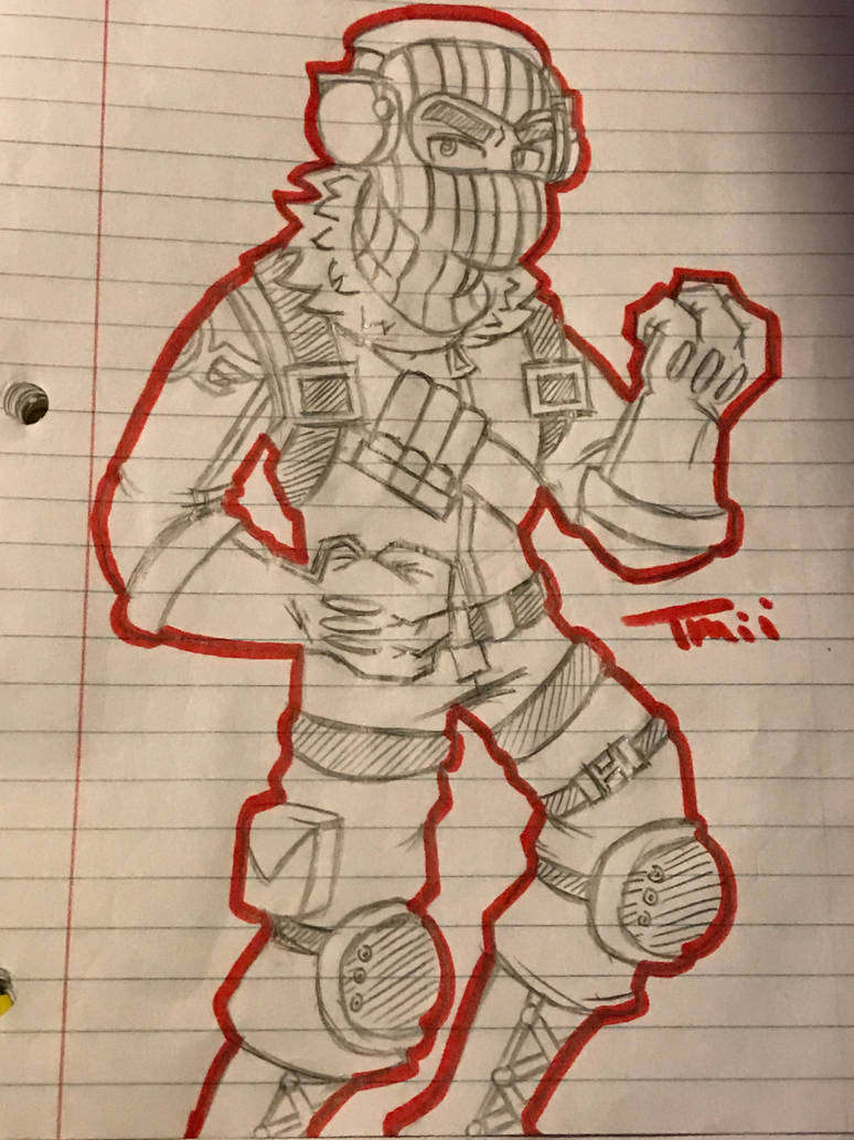 Raptor skin fortnite drawing Raptor skin fortnite drawing