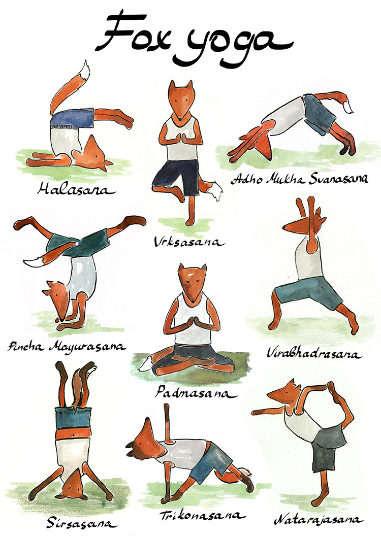 Fox yoga by alisa-k on DeviantArt