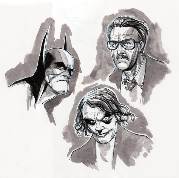 face sketches.