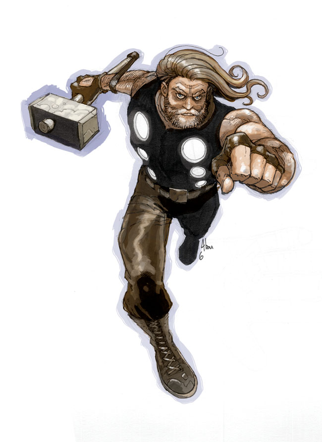 Ultimate Thor colored sketch by alanrobinson on DeviantArt