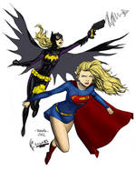 MT Supergirl and Batgirl colors