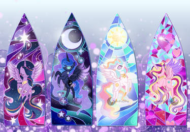 Stained Glass Princesses