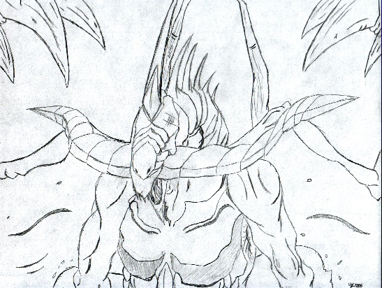 FF9 Bahamut BnW