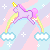 Free unicorn rainbow icon