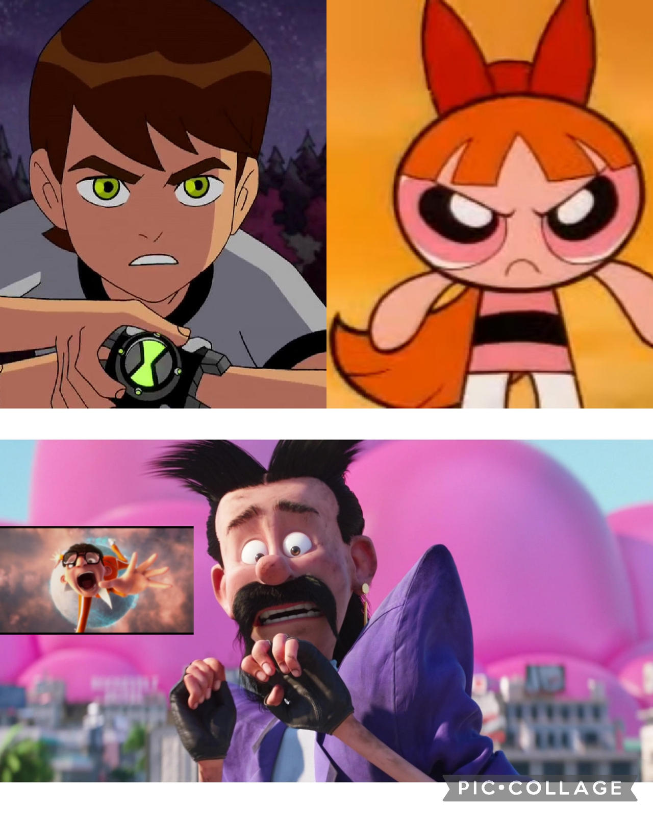 Ben and blossom about to fight vector and bratt by on