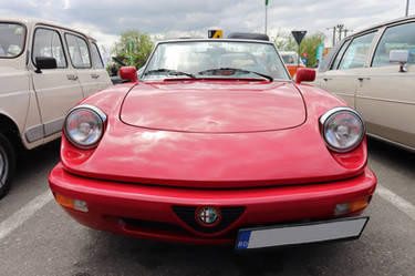 Vintage Alfa Rome, red car, Retro - Electro Parade