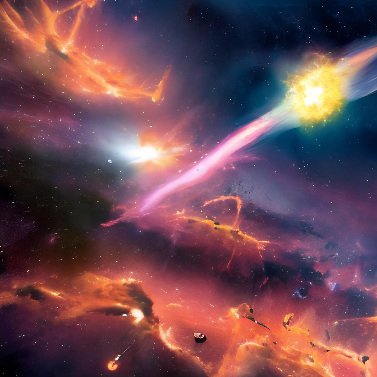 Explosion in space by GabiMedia on DeviantArt