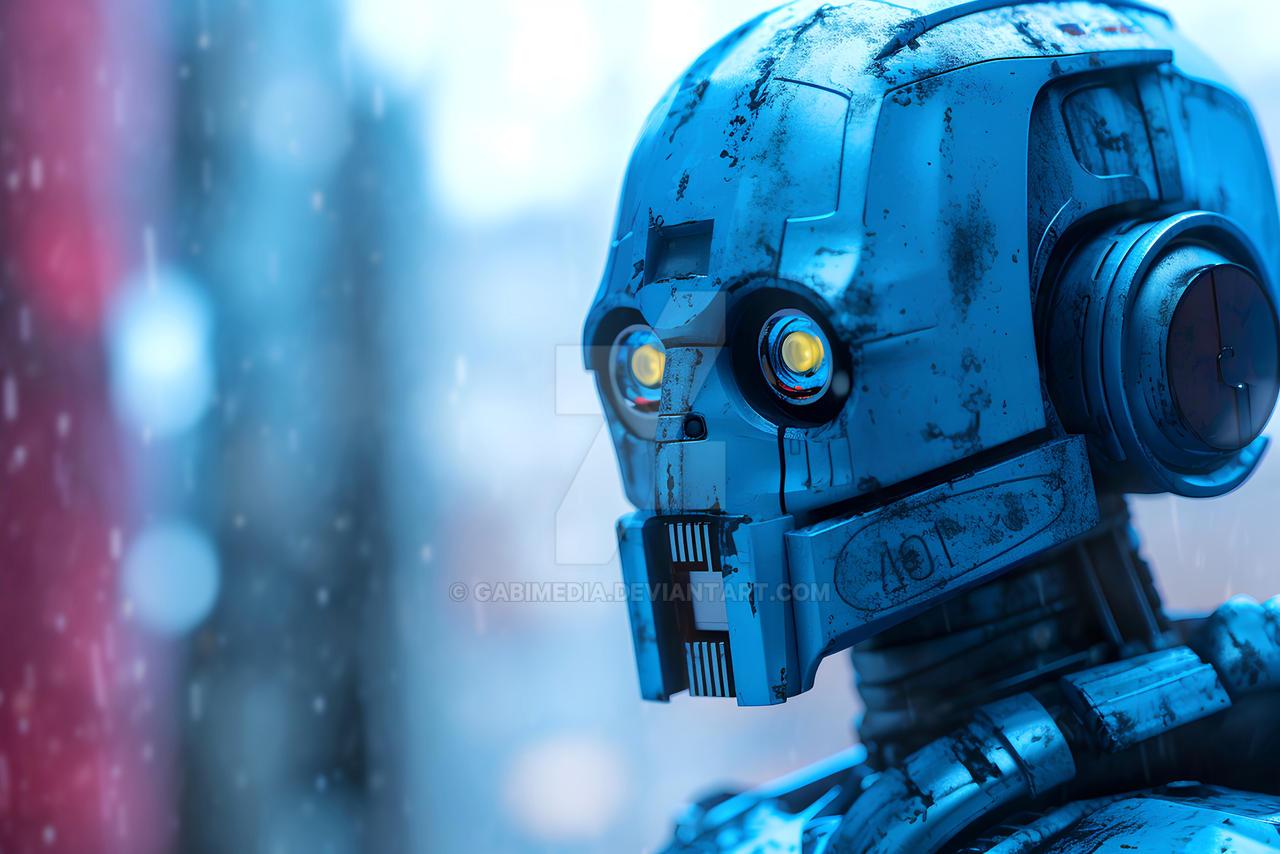 Blue Robotto Close-up portrait of Blue robot by GabiMedia on DeviantArt