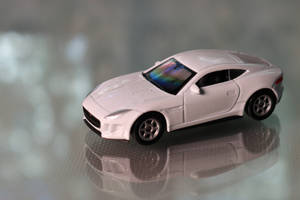 Welly Car Jaguar F-Type Coupe White 1:60 Metal