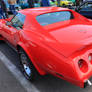 Back Vintage Chevrolet Corvette - Retro - Electro