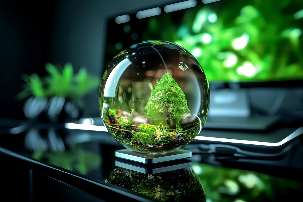 Reflection of the Future with Green Technology by GabiMedia on DeviantArt