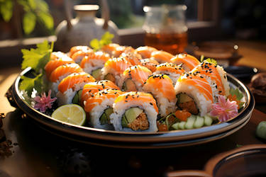 Japanese sushi food shot setting 2
