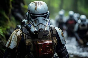 A stormtroopers abandoned in forest by GabiMedia on DeviantArt
