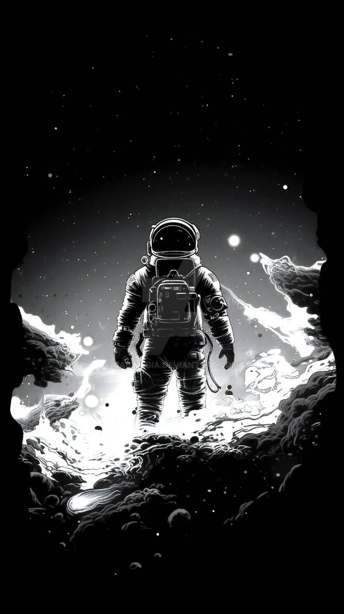 illustration different black and white, silhouette by GabiMedia on