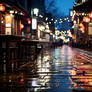 Japanese street city night
