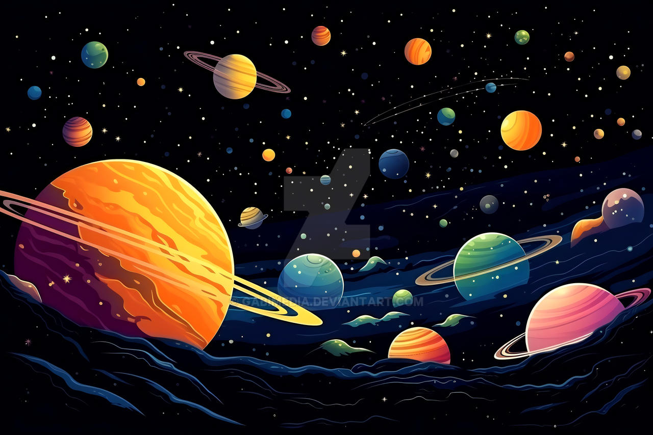 Introduction Space Landscape Beautiful Space Landscape, An Expansive no.6 by GabiMedia on DeviantArt