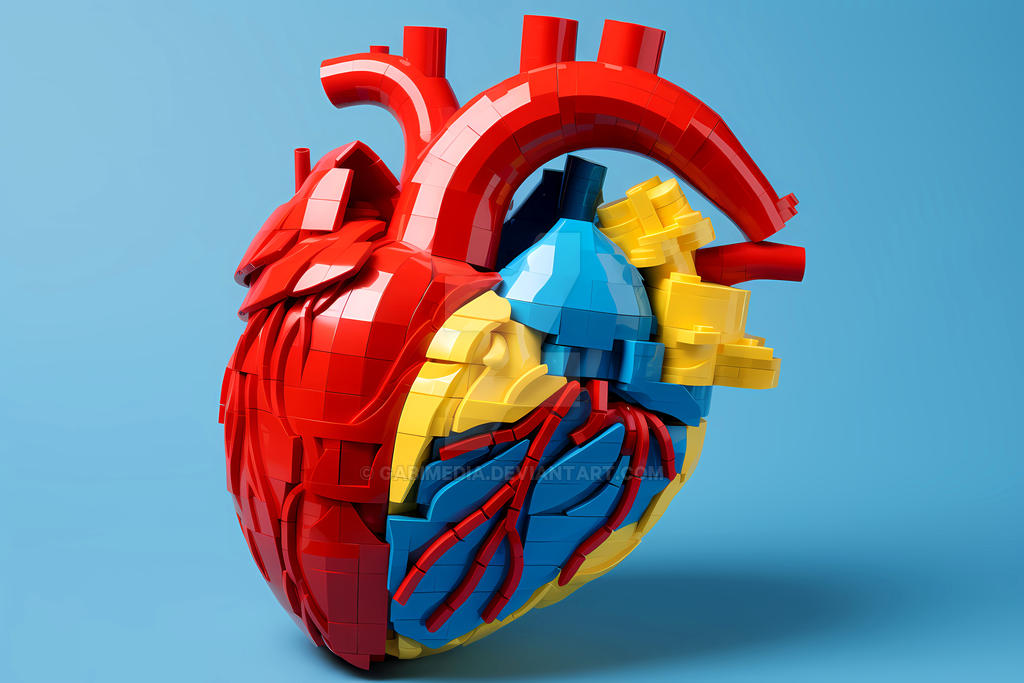 LEGO human heart by GabiMedia on DeviantArt