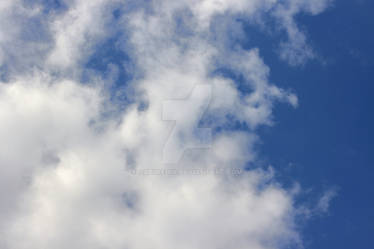 Background with clouds on blue sky