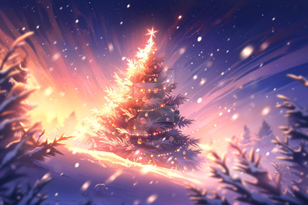 Decorated Christmas tree by GabiMedia on DeviantArt